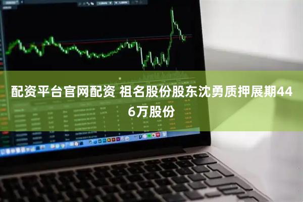 配资平台官网配资 祖名股份股东沈勇质押展期446万股份